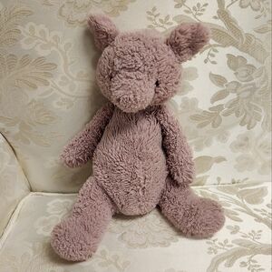 Jellycat Puffles Pig Plush Pink Rare Retired